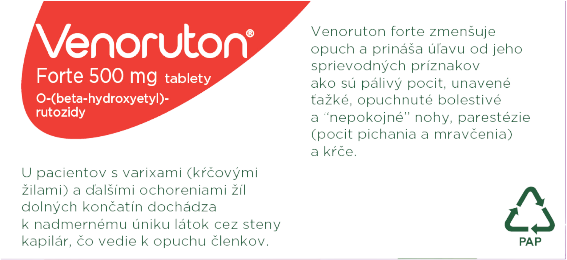 Venoruton Forte 500mg 60 tabliet