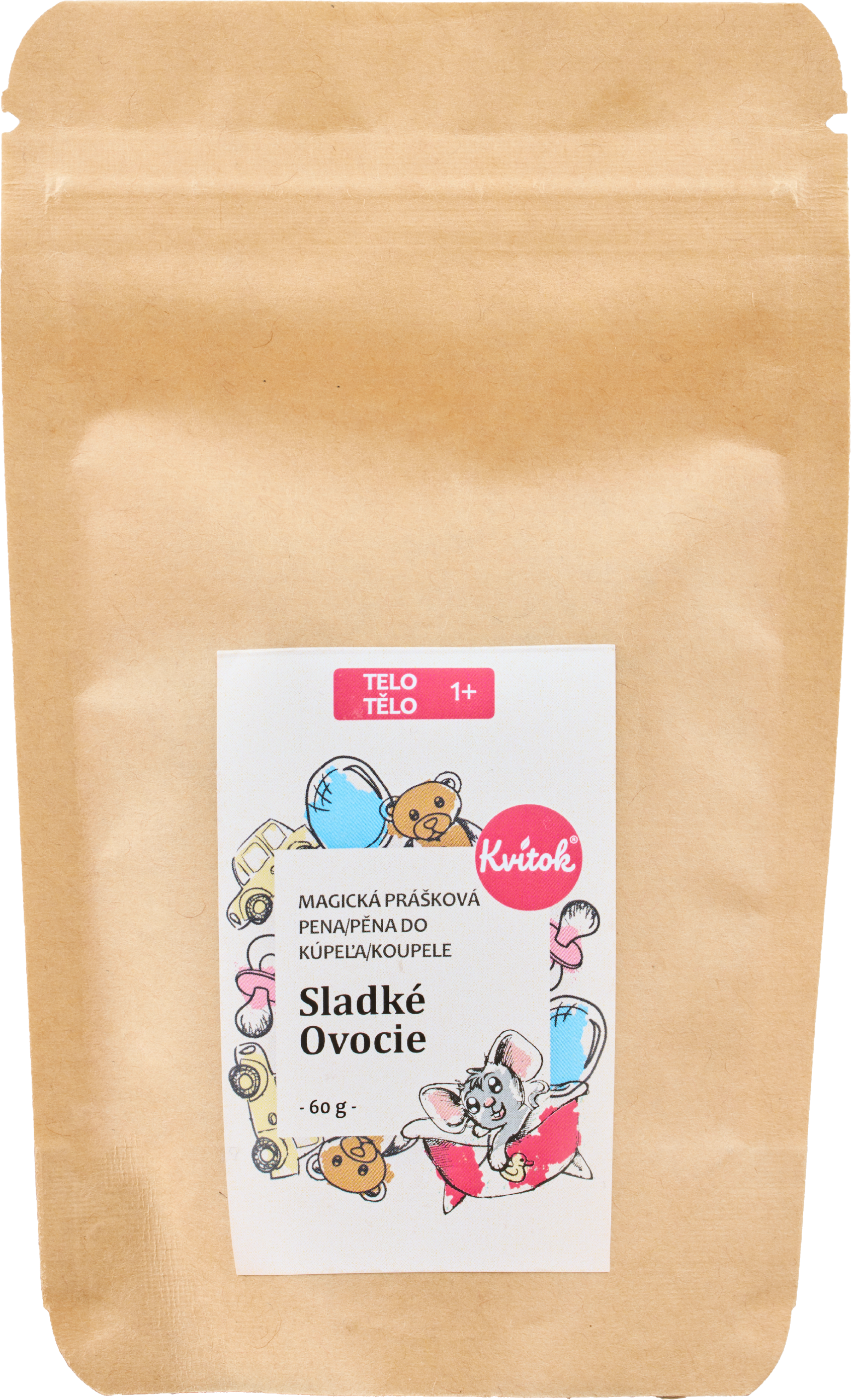 Kvitok Magická pena do kúpeľa Sladké ovocie 60 g