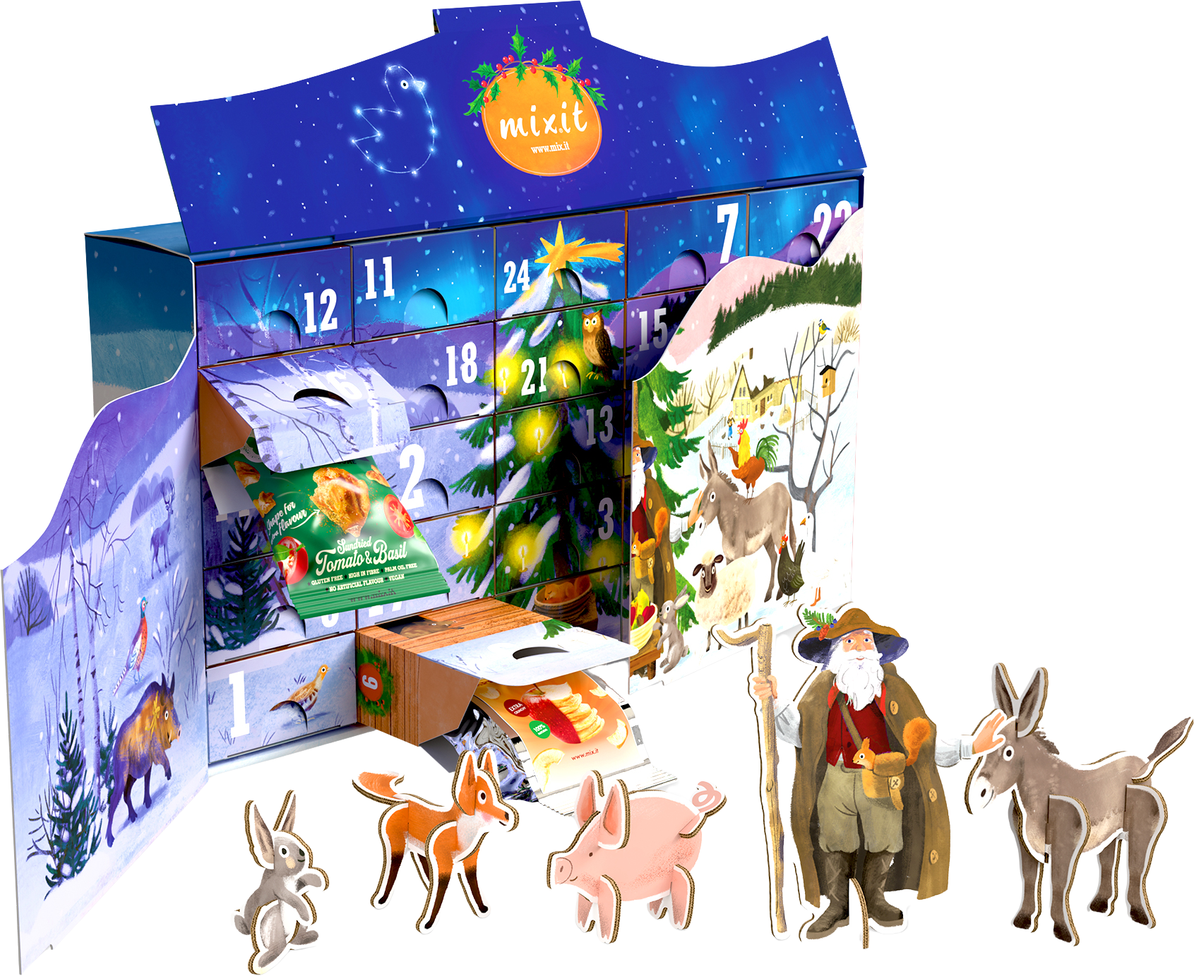 Mixit Veľký adventný kalendár Mixit 2025 1229 g