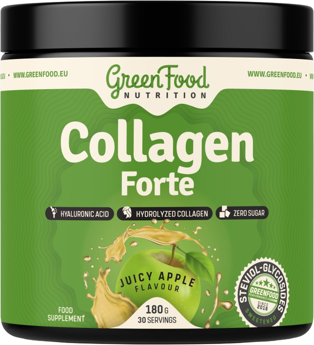 GreenFood Nutrition Collagen Forte šťavnaté jablko 180 g