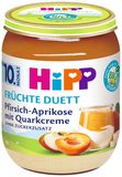 HiPP BIO Ovocný duet Broskyňa- čučoriedka so smotanovým syrom 160 g