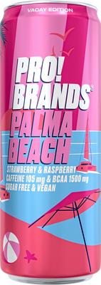 Proibrands BCAA Drink PALMA BEACH jahoda/malina 330 ml