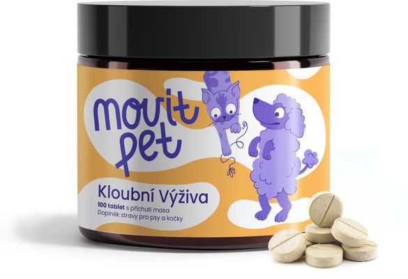 MOVit Energy PET Kĺbová výživa s príchuťou mäsa 100 tabliet