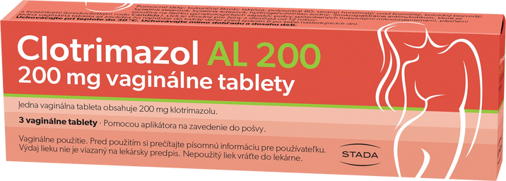 Clotrimazol AL 200mg vaginálne 3 tabliet
