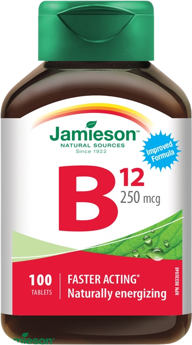 Jamieson Vitamín B12 kyanokobalamín 250 µg 100 tbl. 100 tabliet