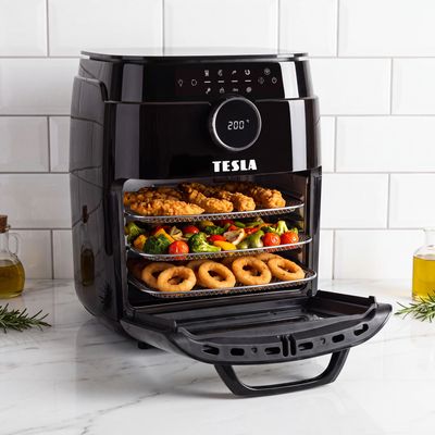 Tesla AirCook & Grill QG800 WiFi - multifunkčná digitálna teplovzdušná fritéza s grilom
