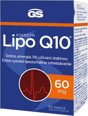 GS Koenzym Lipozomálny Q10 60 mg 60 kapsúl