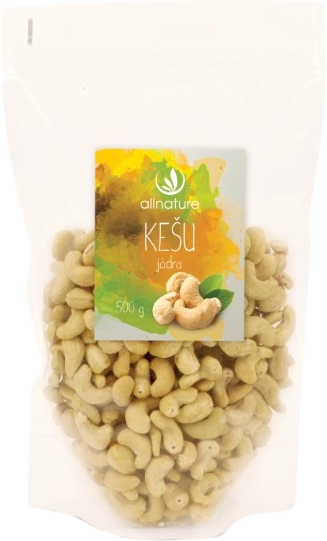 Allnature Kešu jadrá, 1 x 500 g