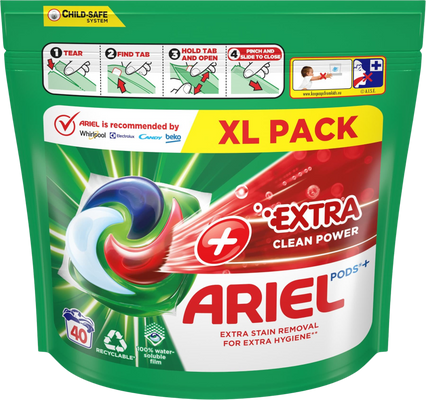 Ariel + kapsule Extra Clean 40 ks