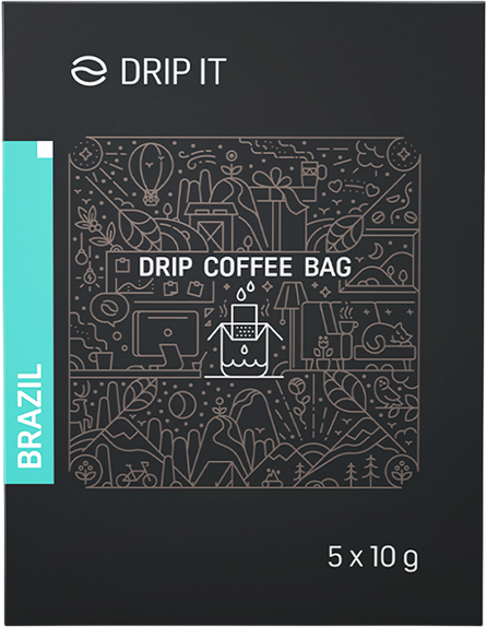 Drip it Káva vo filtri Brazília Minas Gerais 5 x 10 g