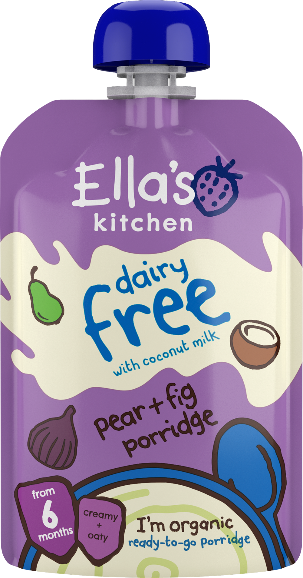 Ella's Kitchen BIO Nemliečna kaša s hruškami a figami 100 g