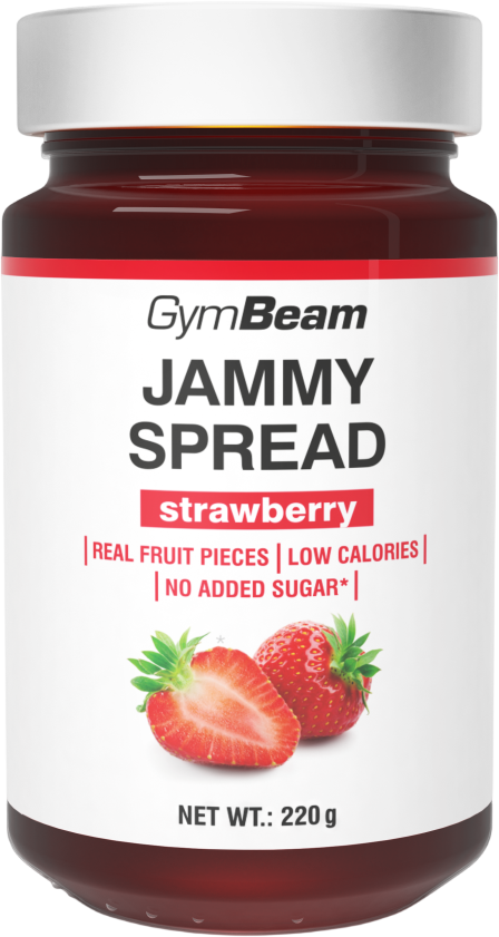 GymBeam Jammy Spread strawberry 220 g