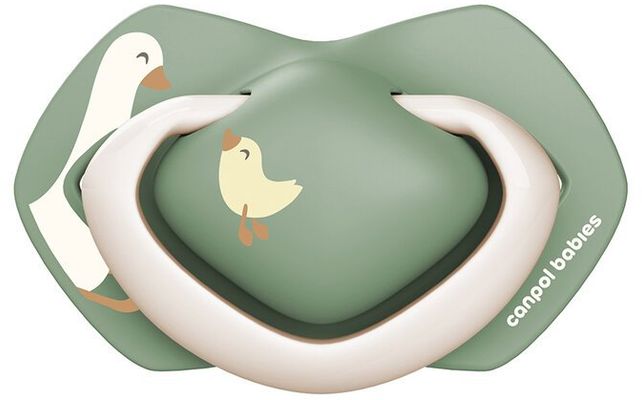 Canpol babies Cumlík Silikónový symetrický Light touch GOOSE 6-18m 2 ks