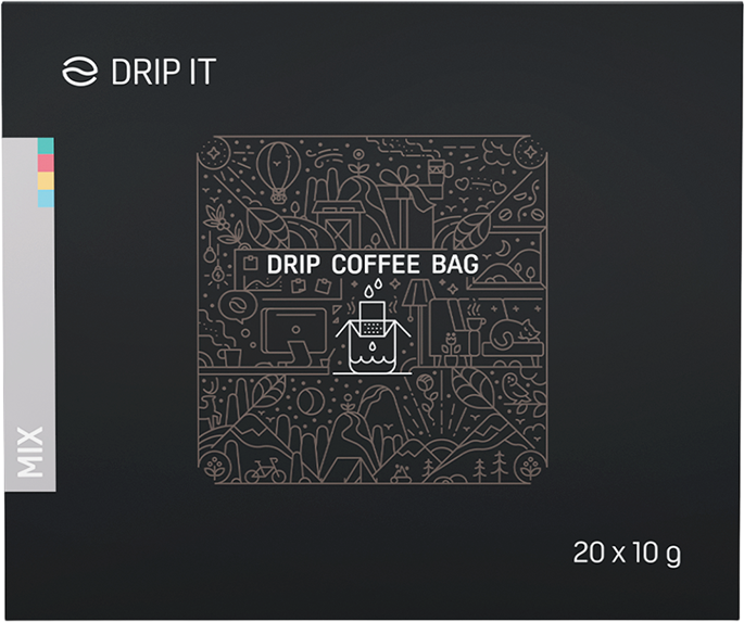 Drip it Káva vo filtri Mix 4 druhov 20 x 10 g