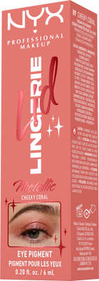 NYX Professional Makeup Tekuté očné tiene Lid Lingerie - 09 Cheeky Coral 6 ml