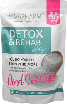 VivaPharm Soľ do kúpeľa Detox and rehab 1000 g