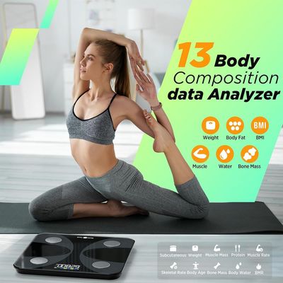 Runstar 4E Body Scale Diagnostická osobná inteligentná váha, čierna