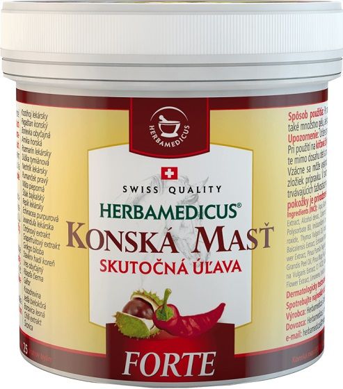 Herbamedicus Konská masť forte hrejivá 24 x 250 ml