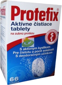 Protefix Aktivne čístiace tablety na zubnú protézu 66 ks