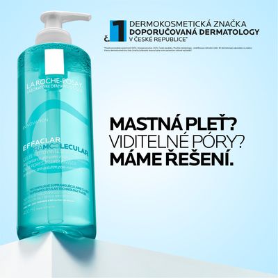 La Roche-Posay Effaclar Supramolecular Matujúci čistiaci gél na mastnú pleť 400 ml