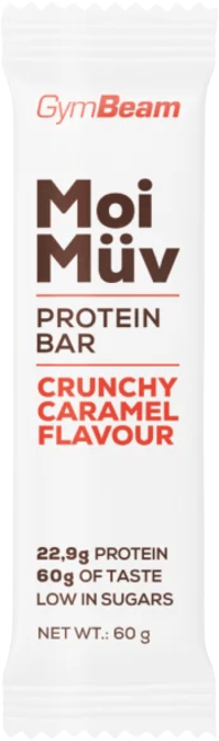 GymBeam Proteínová tyčinka MoiMüv crunchy caramel 60 g