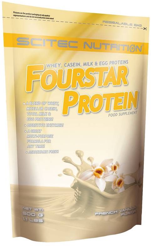 SciTec Nutrition Fourstar Protein strawberry cream 500 g