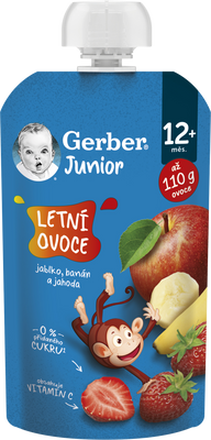 Gerber Junior vrecko Letné ovocie 110 g