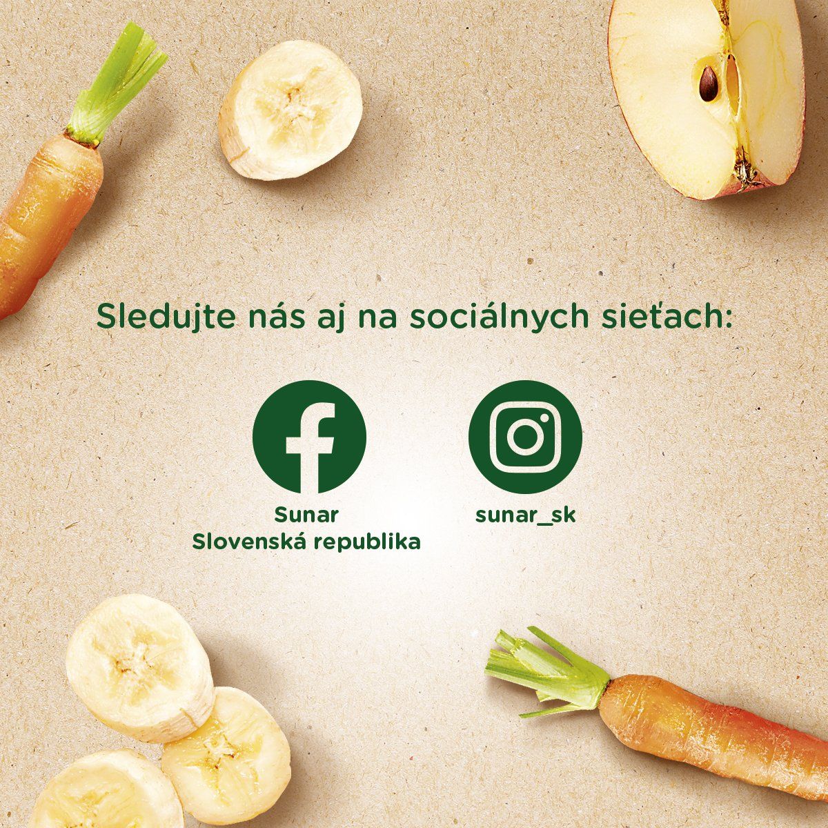 Sunar BIO ovocná kapsička jablko, banán, mrkva 4m+ 100 g