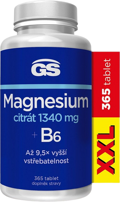 GS Magnesium citrát 1340 mg B6 567 g