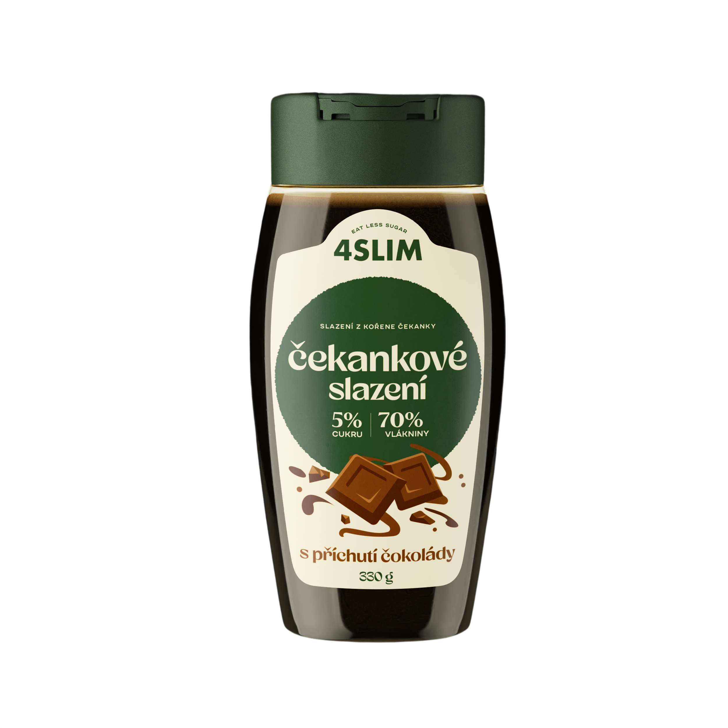 4Slim Čakankové sladenie s príchuťou čokolády 330 g
