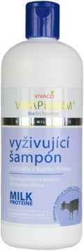 VivaPharm Vyživujúci šampón s extraktmi z kozieho mlieka 400 ml