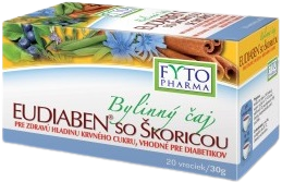 Fytopharma Bylinný čaj Eudiaben so škoricou, 20 x 1.5 g