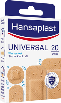 Hansaplast Universal Water resistant vodeodolná náplasť 20 ks