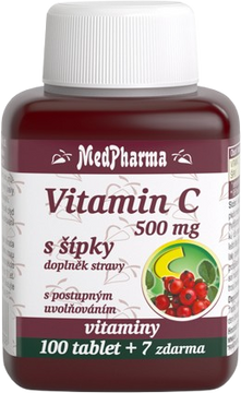 MedPharma Vitamín C 500mg so šípkami 107 tabliet