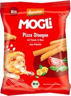 MOGLi BIO Pizza tyčinky s paradajkami a syrom s certifikáciou Demeter 75 g