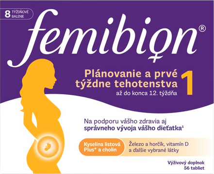 Femibion 1 Plánovanie a prvé týždne tehotenstva, 56 tablet