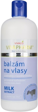 VivaPharm Balzam na vlasy s extraktmi z kozieho mlieka 400 ml