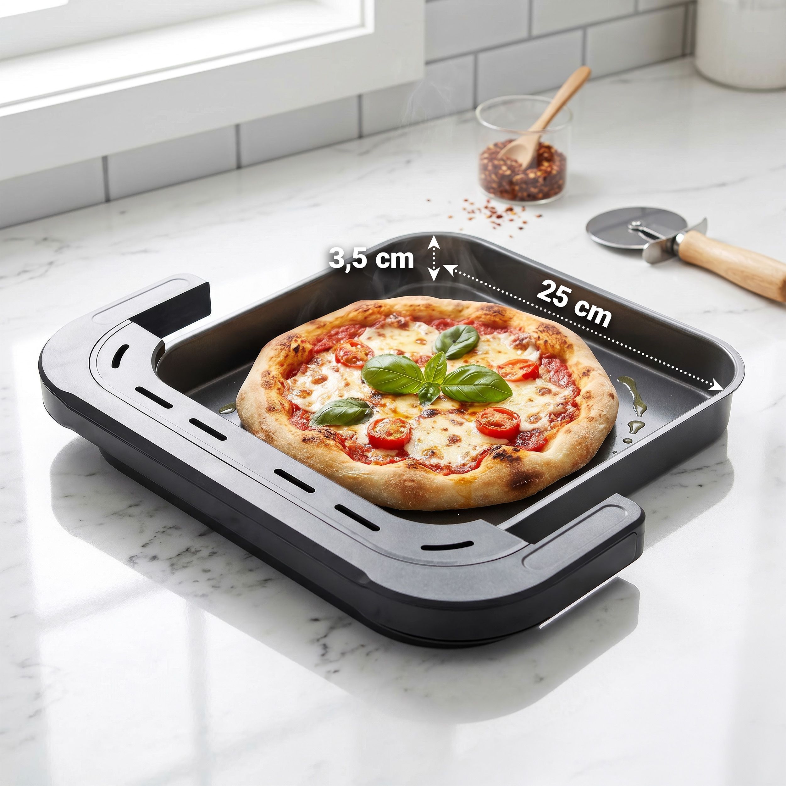 Tesla AirCook TrioZone Q636 XXL - multifunkčná trojzónová digitálna teplovzdušná fritéza