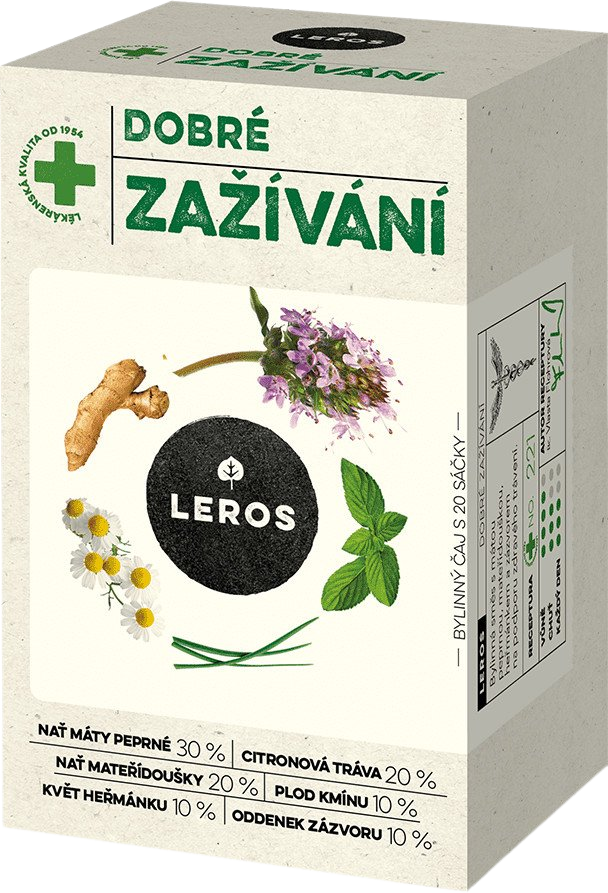 Leros Dobré trávenie bylinný čaj, 20 x 1.5 g