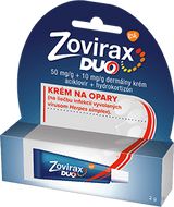 Zovirax Duo krém pri liečbe oparov na pere s aciklovirom a hydrocortisonom 2 g