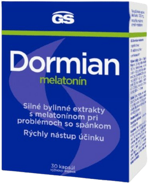 GS Dormian Melatonín 30 kapsúl