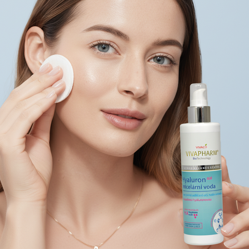 VivaPharm Micelárna voda s kyselinou hyalurónovou 200 ml