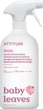 Attitude Čistící prostředek na dětské povrchy/hračky bez vůně s rozprašovačem 800 ml