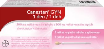 Canesten GYN 1 deň 500 mg, mäkká vaginálna kapsula 1 ks