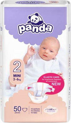 Panda Mini Detské plienky 3-6 kg 50 ks
