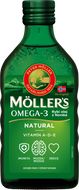 Möllers Omega 3 Rybí olej Natur z pečene tresiek 250 ml