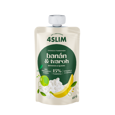 4Slim Banán, tvaroh 120 g
