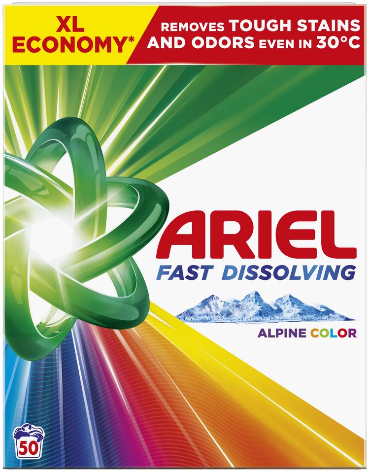 Ariel Prací prášok, Color, 50 praní, 2.75 kg