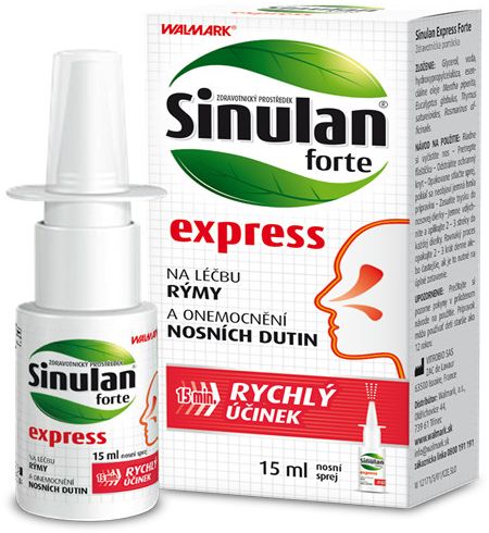Sinulan forte express nosový sprej 15 ml