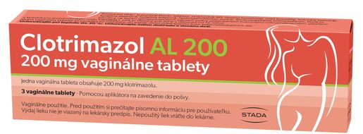 Clotrimazol AL 200mg vaginálne 3 tabliet